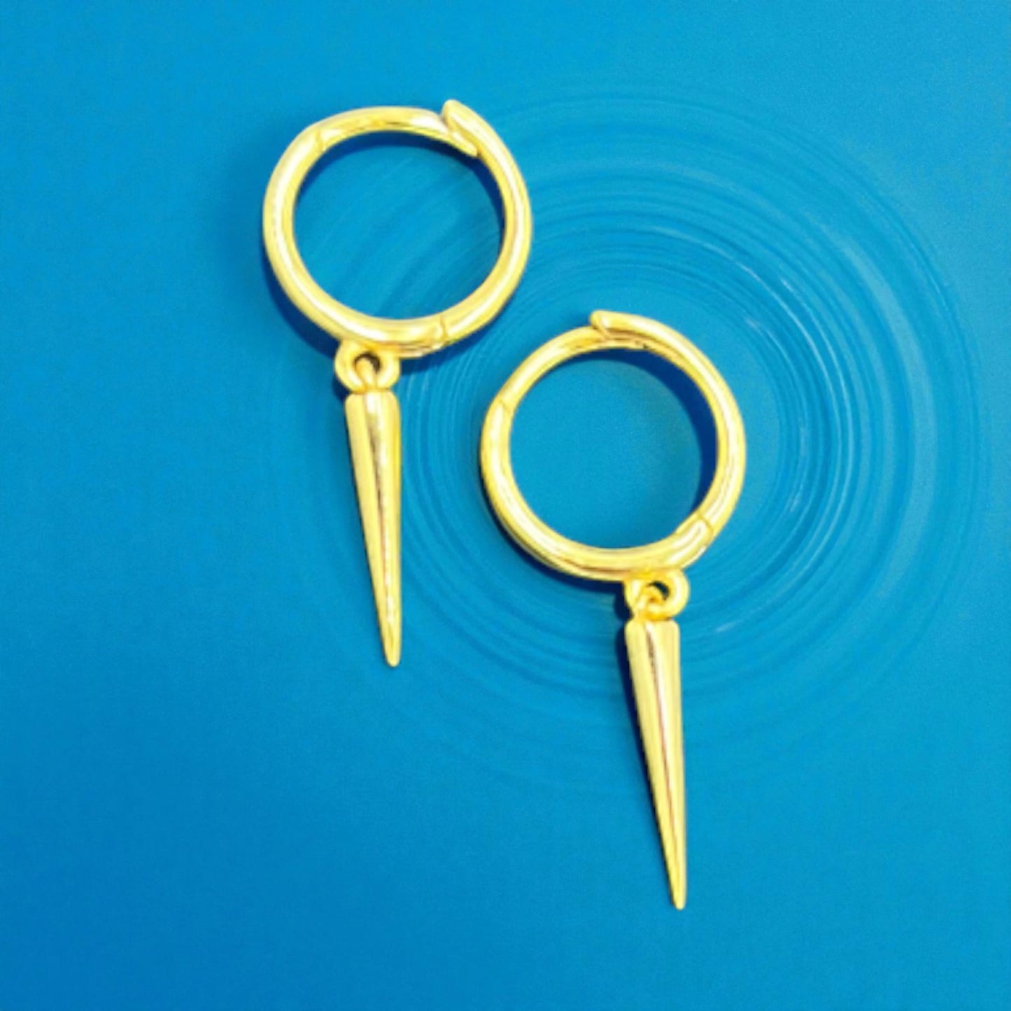 Gold Spike Earrings