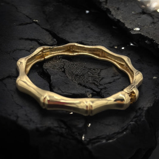 Golden bamboo bangle