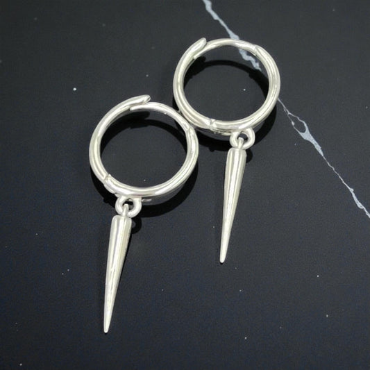 Silver Spike earrings